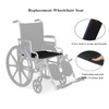 Migeek Wheelchair 16 inch Seat, Wheelchair Replacement Seat, Nylon Seat
