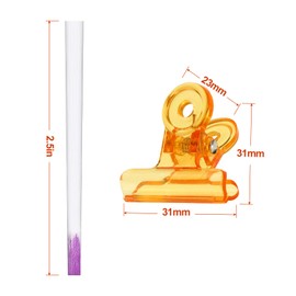 100 Pieces Fiberglass Nail Extension Kit DIY Fiberglass Nail Gel Kit Fiber Silk Nail Shaping Kit and 10 Pieces Nail Pinching Clips for Salon Home Nail Art Accessories