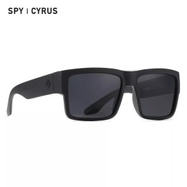 Spy Cyrus Polarized Sunglasses Soft Rubber Matte Black Frame Dark Smoke Lens