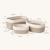 LA JOLIE MUSE Storage Baskets, Cotton Rope Woven Bathroom Storage