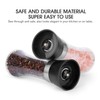 Hotder Premium Pepper and Salt Grinder Set of 2-Refillable Coarseness