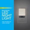 GE LED Night Light, Motion Sensing, Dimmable, Louver Shade, White,