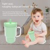 Ealloo 8.8oz Silicone Sippy Cup with Handle & Reusable Silicone