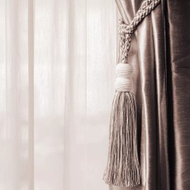 DecoPro Double Ball Head Tieback, Color# VNT33R - Golden Red [Sold Individually]