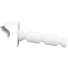 dekondo !! 10x Window Hooks / Decorative Hooks with Spacer White for Window Thickness: 12-20 mm