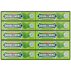 WRIGLEY'S DOUBLEMINT Chewing Gum Bulk Pack, 5 Stick (Pack of 40)