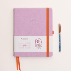 MUM's Office Big Family Diary 2026 (Lilac) - Large sized family diary - Week-To-View with 5 column GRID layout - organise the scheduling chaos of busy family life.