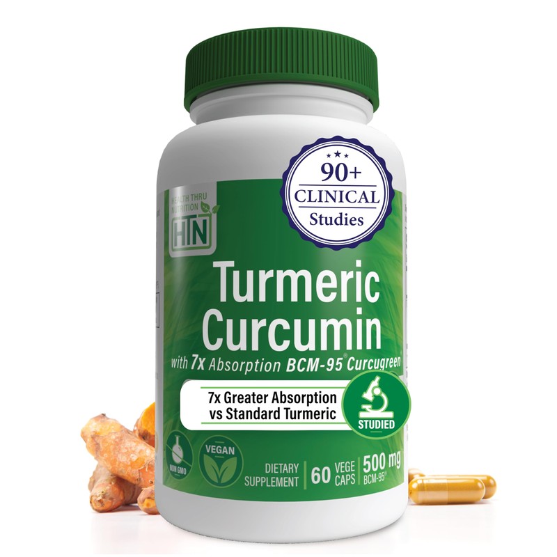 Health Tru Nutrition |Curcumin, 500 Mg, 60 Caps | Curcumina,