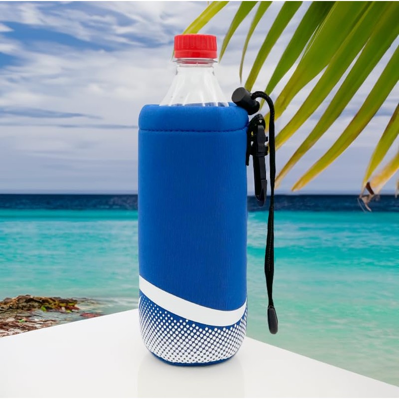 Proactive Sports Neoprene Bottle Holder with Drawstring and Bag Clip