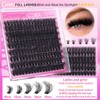 [EXHAUST]Geeneiya 5 Styles Lash Clusters Kit, Volume/ Mega/ Full/ Bottom