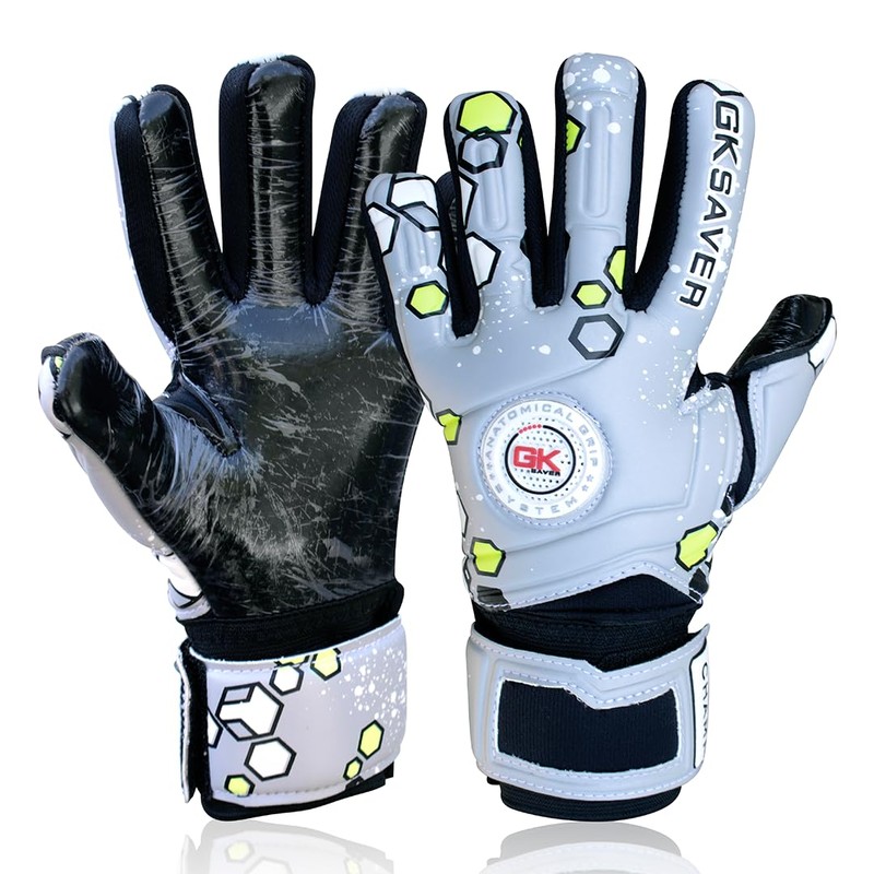 GK Saver Football Goalkeeping Gloves Size 4 to 7 Finger