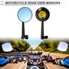 RATCHROLL 1 Set Universal Motorcycle Rear View Mirrors Adjustable Bar
