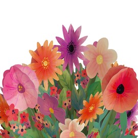 Lovepop Pop-Up Paper Flower Bouquet for Her and Him, 3D Greeting Cards for Boys, Girls, Men, Women - 12" Thinking of You Bouquet - Blank Note Card Included