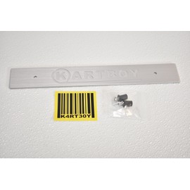 Kartboy KB-055-PL-SLV Front License Plate Delete - Silver