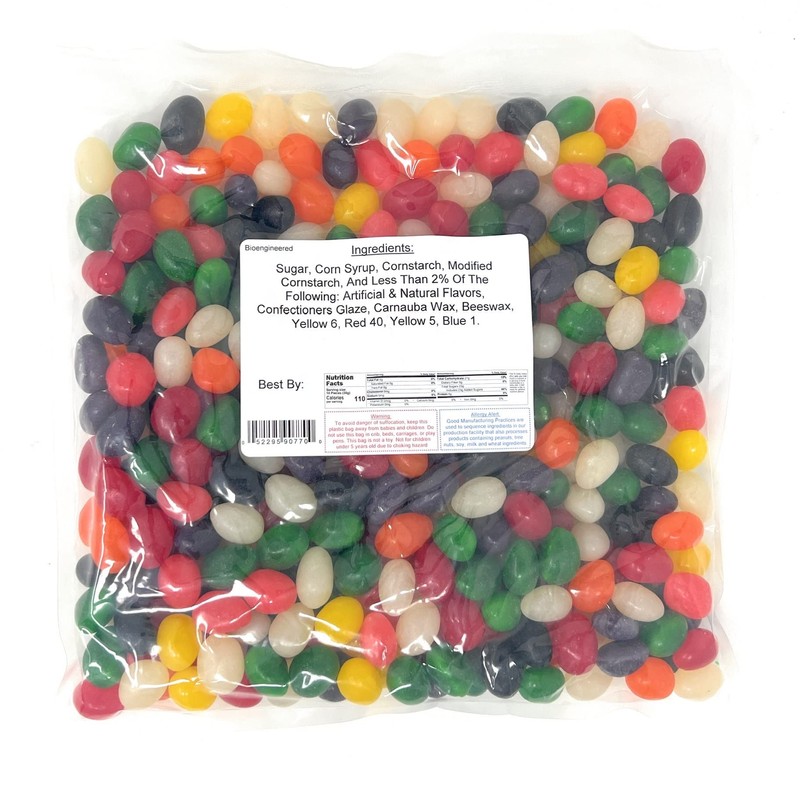 Assorted Fruit Flavored Jelly Beans, 2 Pound Bag, Spring, Easter