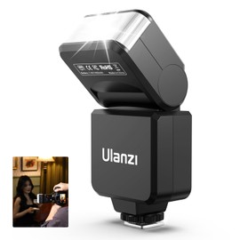 Ulanzi F32 Camera Flash, Camera Speedlite with GN32 / CCT 5600K for Canon/Fuji/Sony/Nikon/Panasonic Olympus Pentax and Other SLR Digital Cameras, and Digital Cameras with Single Contact Hot Shoe