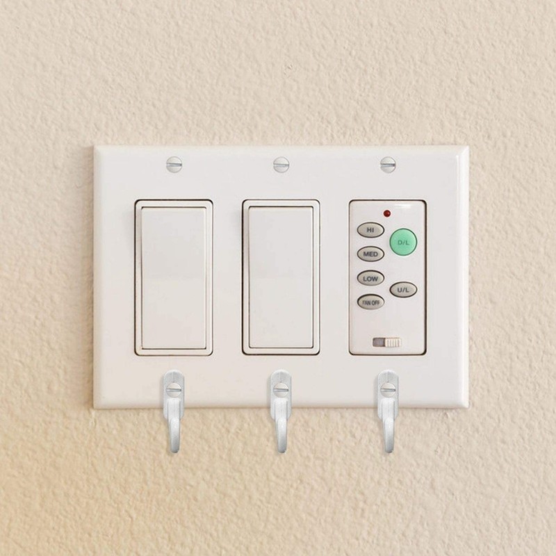 Chanvoo Light Switch Plate Hooks, 3 Pack Tiny Wall Mounted