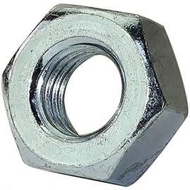 AERZETIX - C45715 - Pack of 50 Hex Nuts/6 Point - Metal Parts/Replacement/Tightening/Assembly - Galvanized Steel 8.8 - M10 Metric Female Thread - DIY - DIN 934 - Color Silver