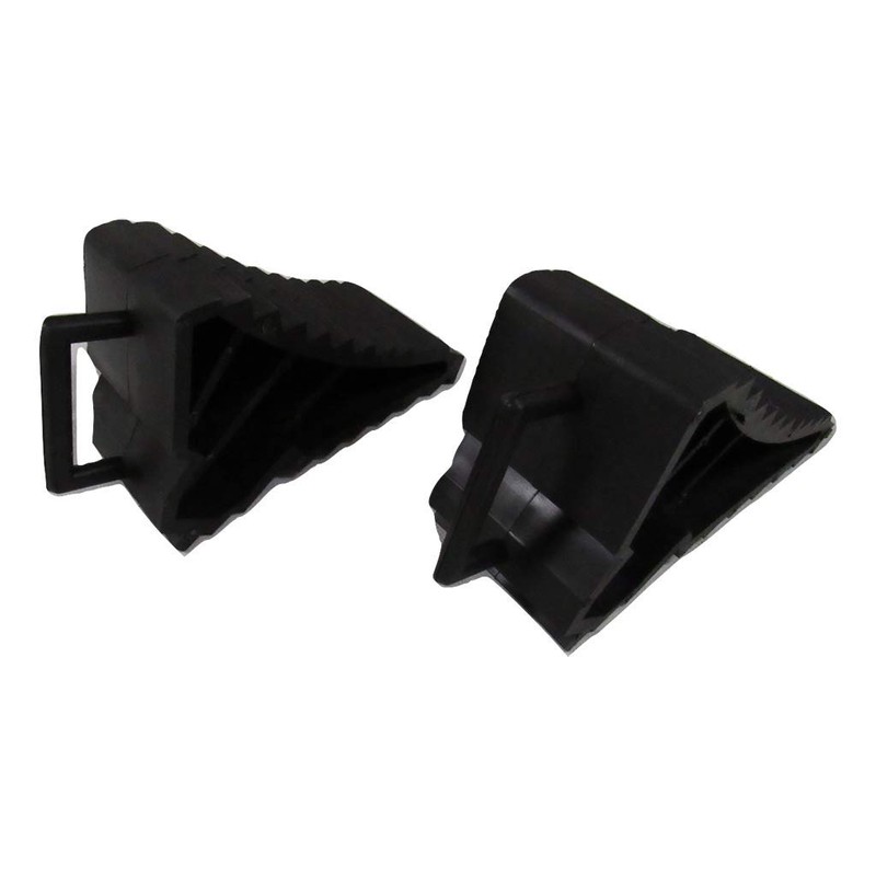 X2 Black Wheel Chocks with Handle