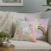 MUSOLEI Unicorn Cushion Cover 45 x 45 cm 2 Children's