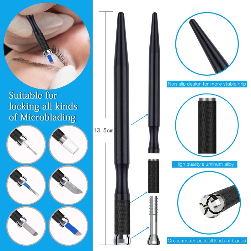Microblading Pens 5 Piece Light Manual Tattoo Eyebrow Pens For