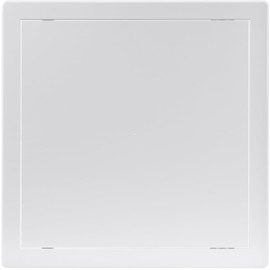 HVAC OV 12 x 12 Inch White Square ABS Plastic Plumbing Access Panel - Indoor Wall Access Door for HVAC, Wall, Ceiling, and Drywall with Door - Opening Box Door Cover - Easy to Install
