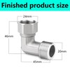 QZKJQDD Shower Hose Connector, 90 Degree Elbow 2 Ends Flexible