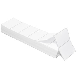 Spartan Industrial 3" X 2" Fanfold Direct Thermal Labels - 1500 Total SKU and Barcode Labels Compatible with Zebra, Munbyn, and Rollo Thermal Printers