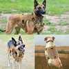Plutus Pet Tactical Dog Harness with All Metal Buckles, Adjustable,