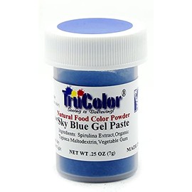 TruColor Sky Blue Natural Gel Paste Powder Food Coloring, 7 Grams