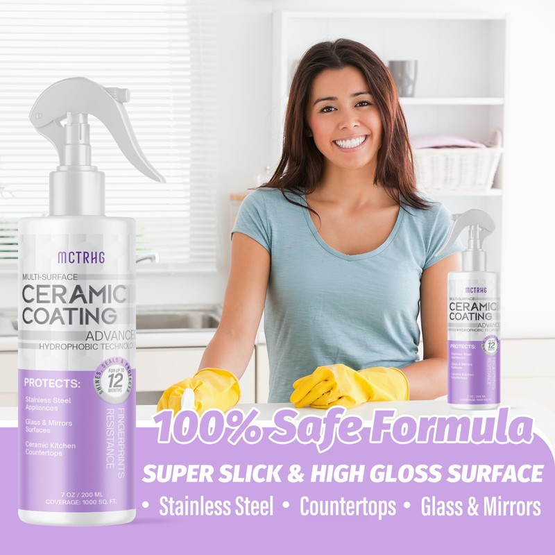 Ceramic Coating for Stainless Steel Appliances, Gloss & Shine Ceramic