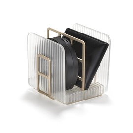 Polder Glamour Grids Cosmetic Storage Solution (Gold) (Powders & Palettes Grid)