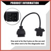 ACROPIX 6 Pin to 16 Pins OBD2 Diagnostic Scanner Convertor