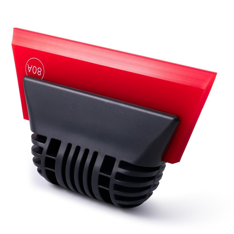 FOSHIO Red Small Squeegee Window Tint Squeegee, Non-Slip Handle Rubber