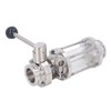 Sanitary Butterfly Clamp Valve with Silicone Washer Stainless Steel Clamp