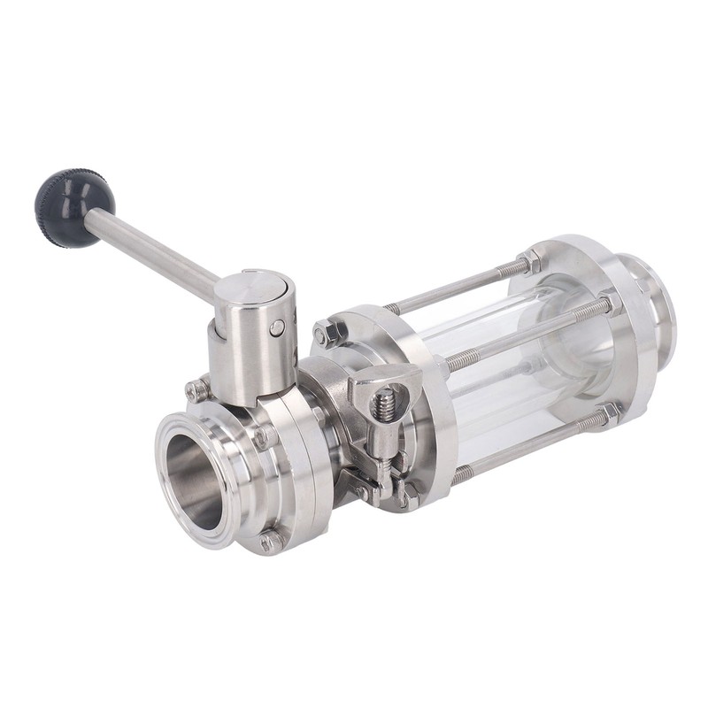 Sanitary Butterfly Clamp Valve with Silicone Washer Stainless Steel Clamp