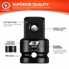 BLACKROBOT 3/4”F to 1”M Impact Socket Adapter, Cr-Mo Steel Exceeds