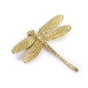 BTSKY Pack of 2 Decorative Dragonfly Solid Brass Drawer Knobs