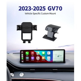 Masergogo Car Phone Holder for 2023-2025 Genesis GV70 Auto Accessories Navigation Bracket Interior Decoration Mobile Cell Phone Mount, 360° Rotation