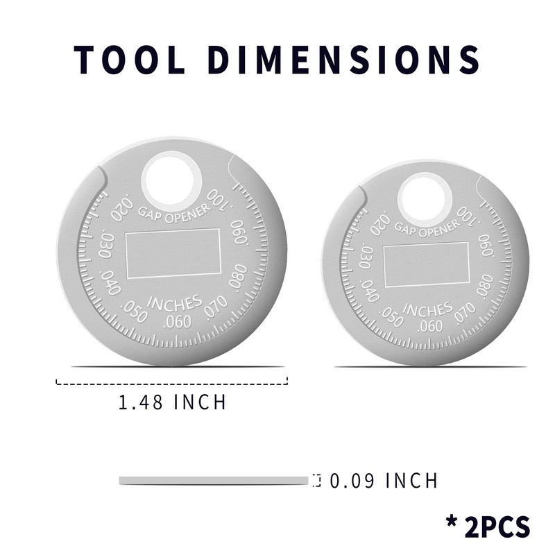 carleef Spark Plug Gap Tool - Standard 0.020 to 0.100