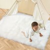 White Faux Fur Rug 3x5 Feet Soft Fluffy Rug for
