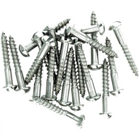 No.10 x 1.58 (5.0mm x 40mm) Slot Pan Wood Screw - Stainless Steel (A2) (Pack of 20)