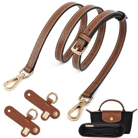 Shoulder Strap and Organiser for Longchamp Bag, Bag Organiser for Longchamp Mini, Shoulder Strap for Longchamp Bag Women, Bag Organiser Mini, Length-adjustable Replacement Strap Made of Leather