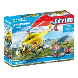 Playmobil Rescue Helicóptero Rescate 71203 Cantidad Piezas
