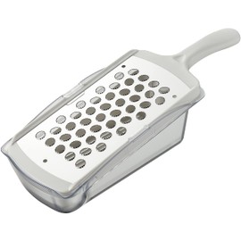 Takagi Takagi Kanesada Vegetable Cut, Stainless Steel Grater, Includes Container, Dishwasher Safe, Grate, Easy to Hold Handle Shape, Container Included, Made in Japan, Antibacterial, Takagi