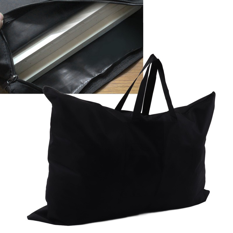 Portfolio Bag Black 38x26in Large Capacity Thick Canvas Light Weight