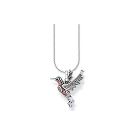 THOMAS SABO SCKE150288 Women's Necklace with Bird Pendant 925 Sterling Silver with Cubic Zirconia Size: Approx. 38 cm - 42 cm, Silver, Cubic Zirconia