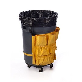 16" x 14" x 36" x 2 mil 20 to 30 Gallon Black Eco-Manufactured Plastic Heavyweight Trash Can Liners (Case of 250)