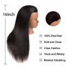 N2 Maniqui Cabeza Cabello Natural Negro 40 Cm N2