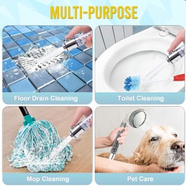 Shower Head Filter, High Output with Vitamin C Shower Head Filter for Hard Water and Chlorine Handheld Shower Head with Filter Beads Easy to Install Universal System Water Softener